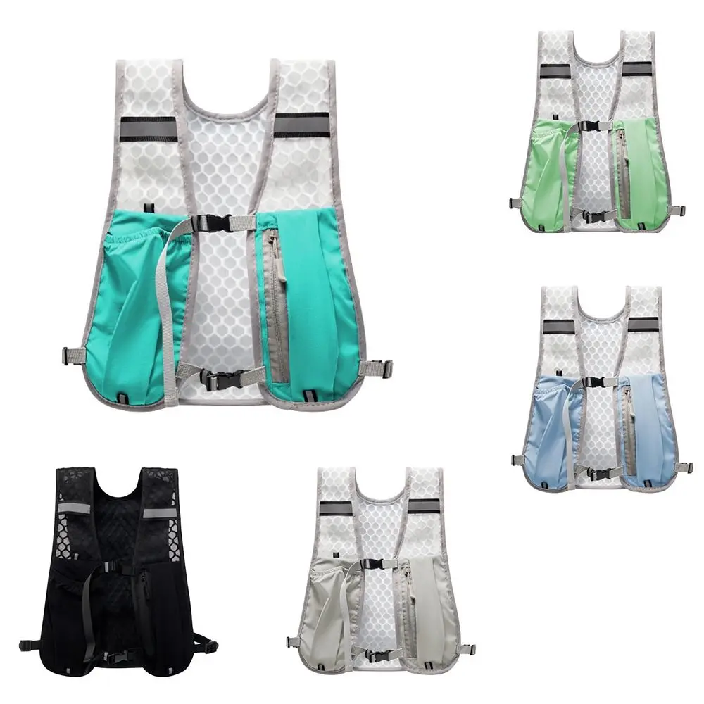 

Водонепроницаемый нейлоновый жилет для хранения бутылок с водой, легкий светоотражающий жилет для бега с держателем для телефона, велосипедный жилет на открытом воздухе