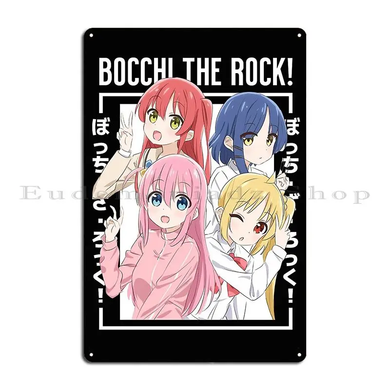 Bocchi The Rock Metal Sign PaintingCustom Club Garage Wall Pub Tin Sign Poster