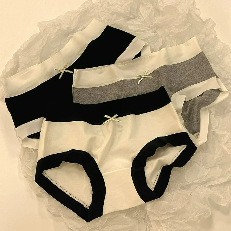 

Хлопковые трусики, женские антибактериальные трусы из чистого хлопка, не оставляющие следов, студенческие дышащие трусы со средней талией, большие размеры, взрывные трусы для девочек