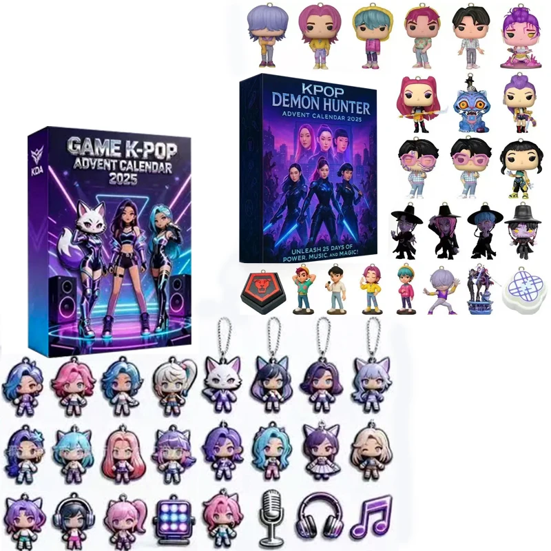 2026 العد التنازلي التقويمات Kpop شيطان الصيادين تقويم القدوم نموذج دمية جمع مكتب الديكور الأطفال هدايا عيد الميلاد #6