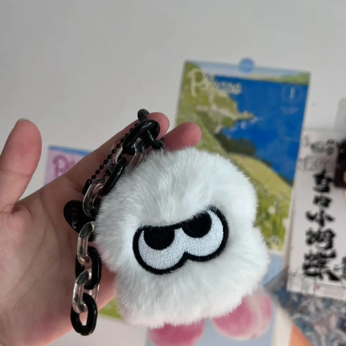 Cartoon Splatoon 3 Plush key chain Toy Anime Orange Red Inkling Kawaii Animal Soft Stuffed Cartoon Toy Doll Kid Gift