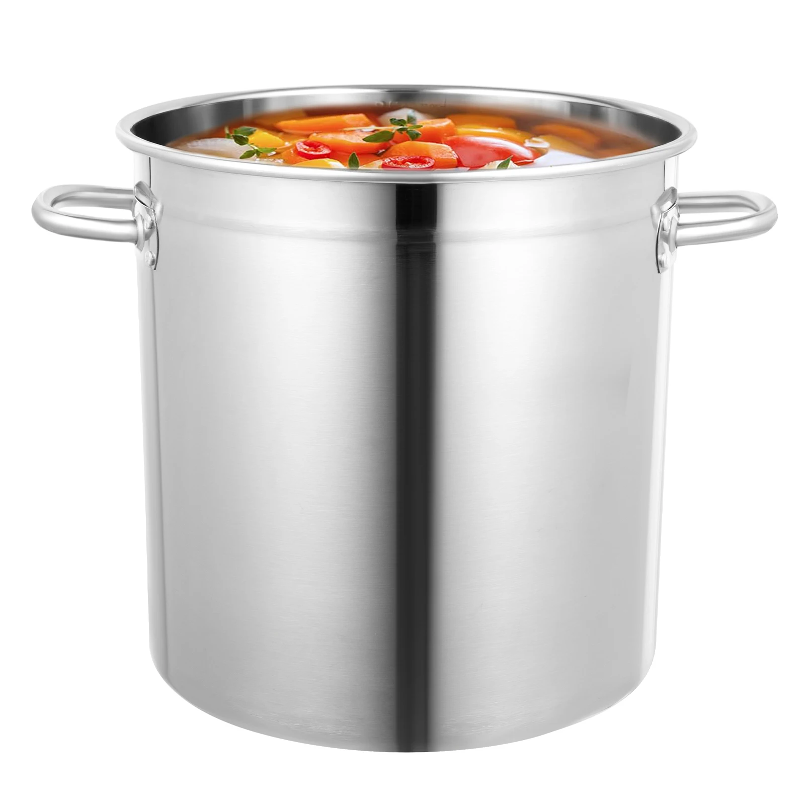 35L/9.25Gal Stock Pot Stainless Steel Large Kitchen Soup Big Cooking Restaurant