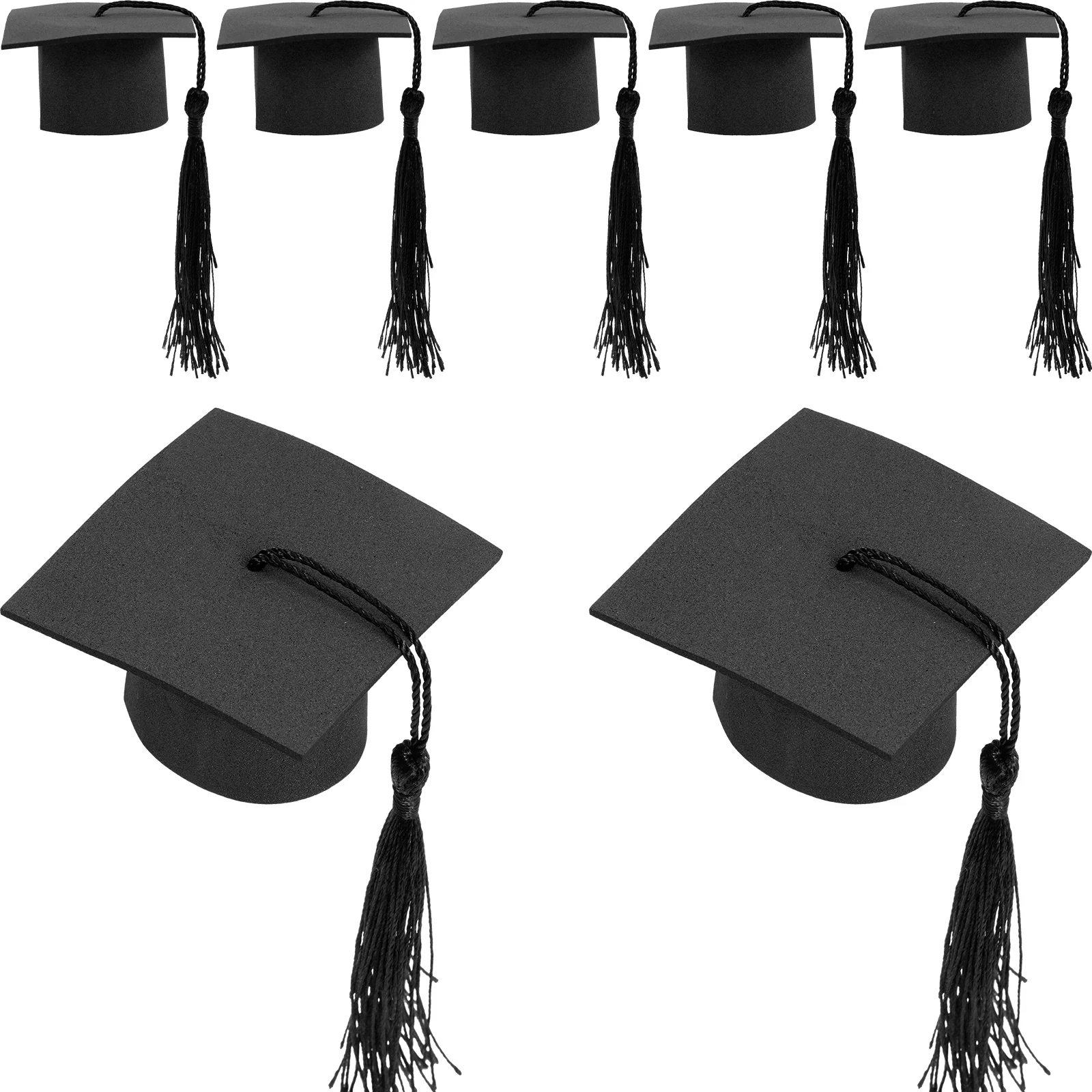 

10Pcs Graduation Hat Cupcake Toppers Safe Material Perfect for Parties Grad Cap Cake Ornament Grad Cake Decor Cupcake Decoration
