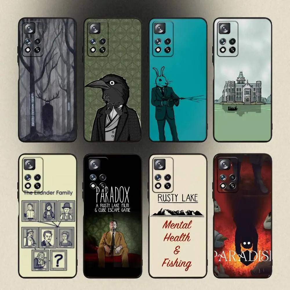 حافظة هاتف Game Rusty Lake لهاتف سامسونج جالاكسي A 91,80,73,72,53,52,51,22,5G,Plus,J,Note غطاء أسود ناعم #1