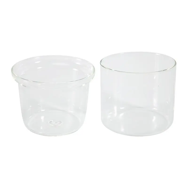 A36T-4 Inch Self Watering Pot,African Violet Pot,Bottom Watering Glass Planter For Indoor Plants And Progagation