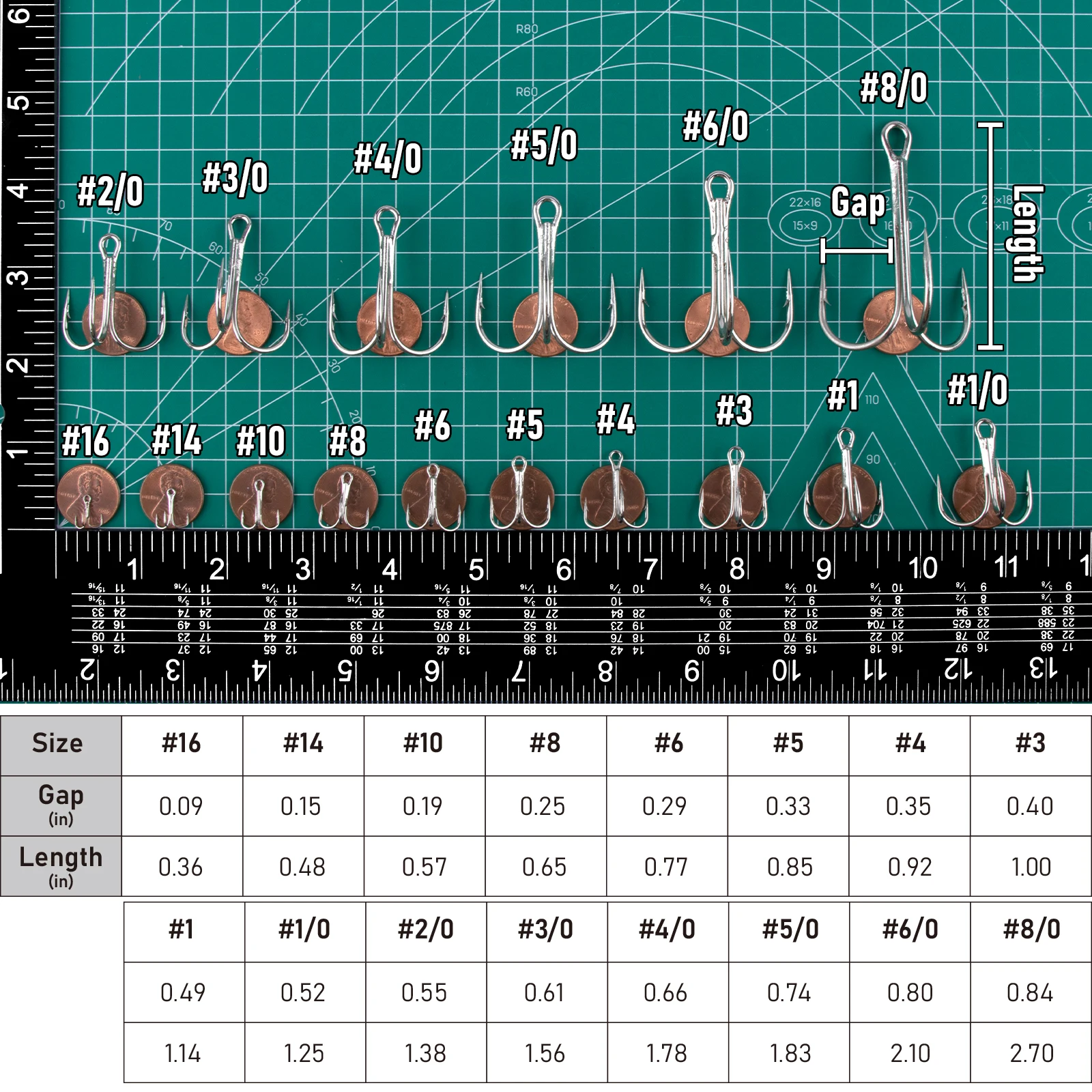 Anzuelo triple curvatura redonda para Crankbait y Spinner - imagen 5