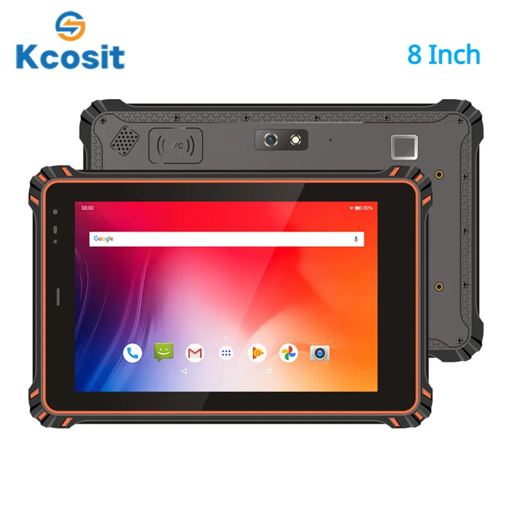 2023 Rugged Android Tablet PC IP67 Waterproof 8 Inch MTK6771 Octa-Core 8GB RAM 128GB ROM 4G LTE SIM GPS WiFi HDMI 10000mAH