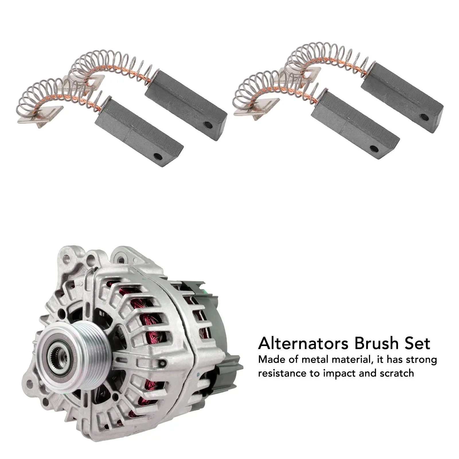 4PCS A64 for X5 0170 Alternators Brush Set A64 for X5 0870 Metal Alternators Brush Set Replacement for Mitsubishi IR IF for