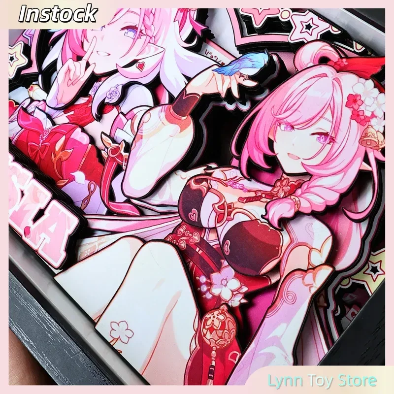 

Игра Honkai Impact 3rd 3d декоративная живопись розовая фея Elysia фигурка ручной работы декоративная фоторамка аниме украшения подарки