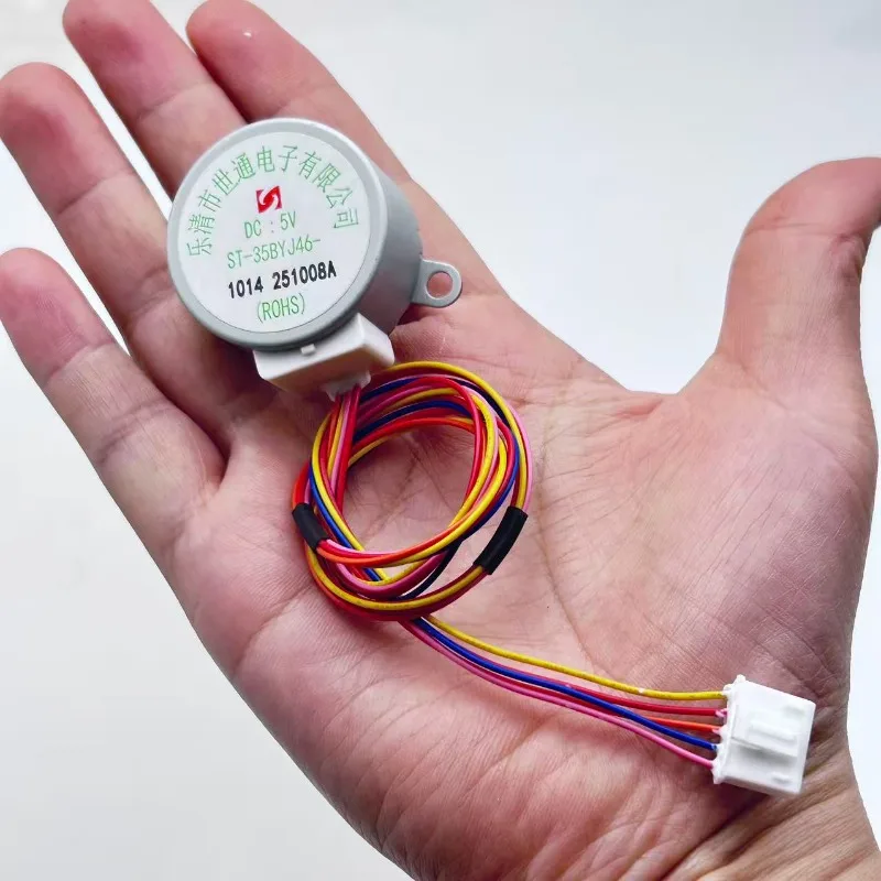 35BYJ46 5V Stepper Motor, AC Geared Reduction Motor for Smart Air Conditioner, Fan Blade Swing