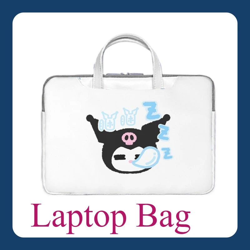 

Sanrio Kuromi My Melody Laptop Bag Cinnamoroll Cute Large Capacity Tablet Organizer Cartoon Handbag Laptop Case 12 13 14 15 16in