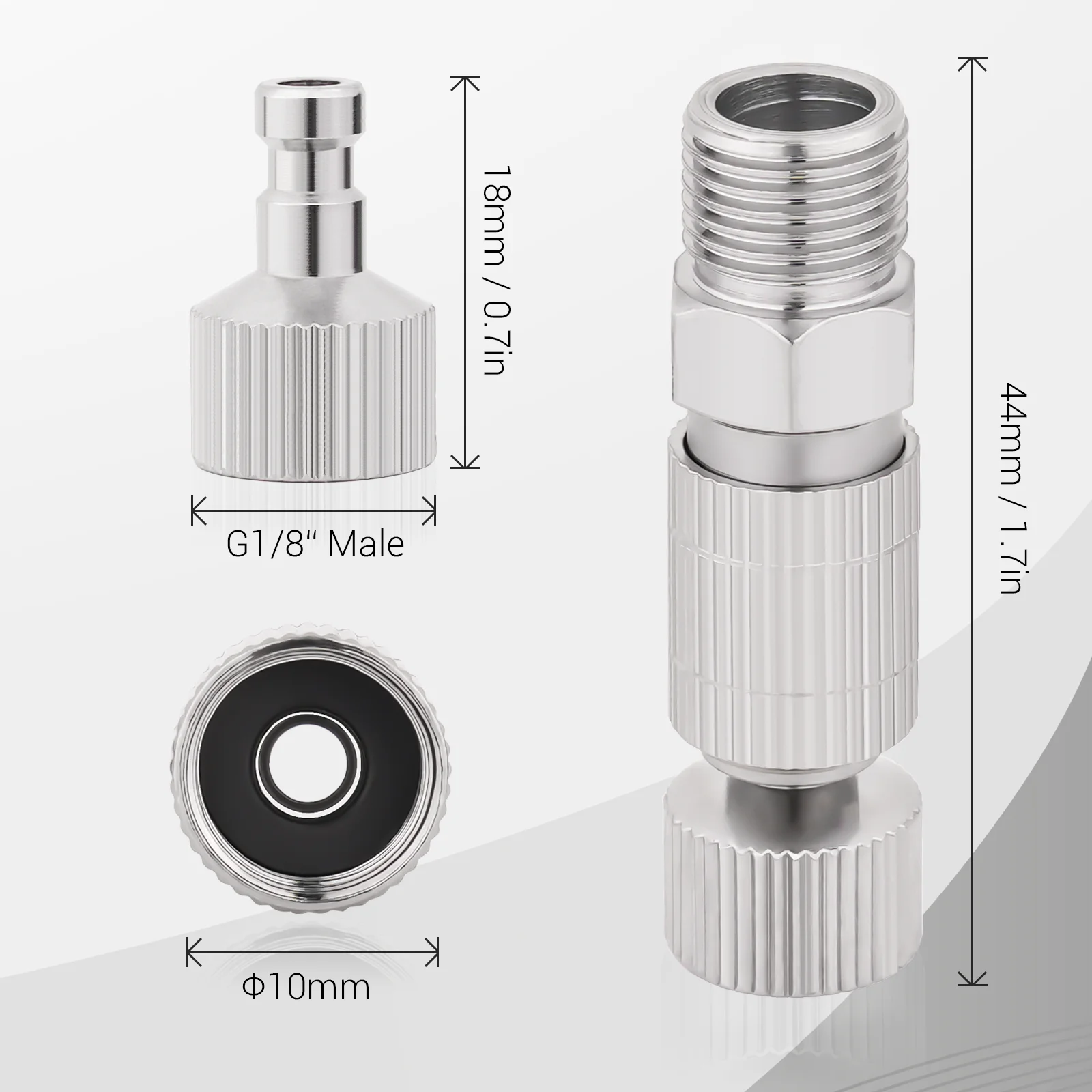 Airbrush-Schnellkupplungs-Entriegelung stecker, 6 stücke 1/8 Zoll bsp Stecker und Buchse Adapter Airbrush-Zubehör