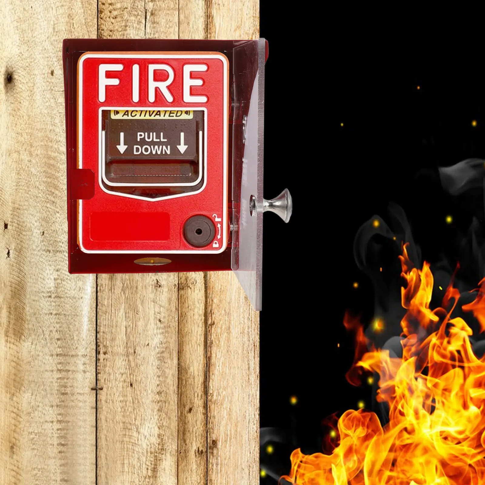 

Fire Call Point Shield Manual Alarm Switch Protector Robust Push Button Cover for Schools Offices Malls Emergency Panel