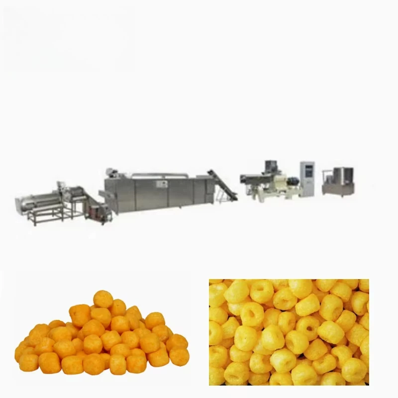 Puff Snack Production Line Twin Screw Extruder Corn Chips Food Making Machine