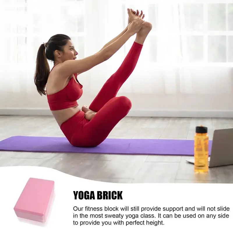 High-Density EVA Yoga Blocks Building Cubes Pilates Bricks Sports Yoga Supplies Fitness Yoga Blocks Non-Slip Foam Yoga Block