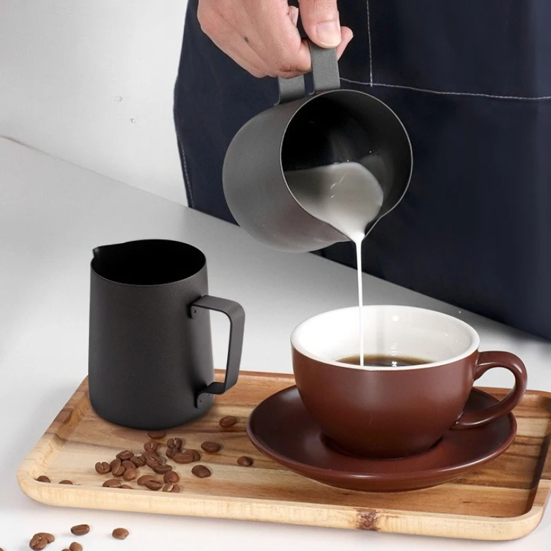 

Milk Frothing Pitcher Milk Jugs Stainless Steel Coffee Hand Brewing Pot Latte Barista Espresso Maker Accessory