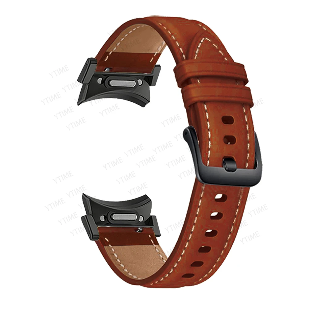 Leather Band for Samsuang Galaxy Watch FE 7 6 5 4 40 44mm Quick fit No Gaps Strap for Galaxy Watch6 4 classic 43 47mm Correa