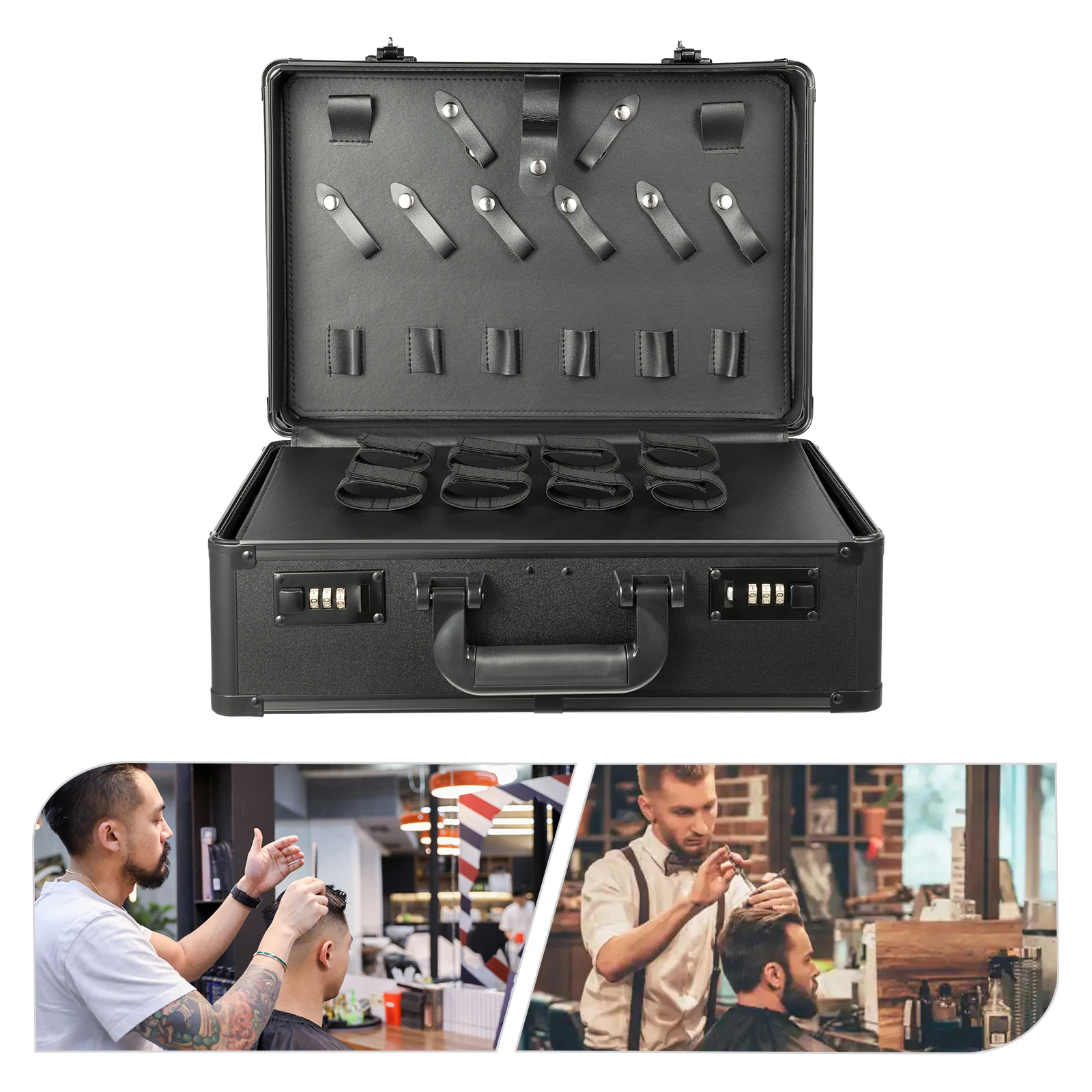 

Hairdresser's Toolbox Black Suitable for Hairdressers, Hairstylists, and Even Pet Beauticians To Store Scissors