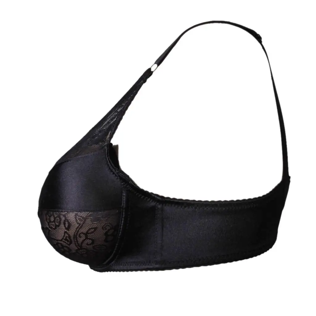 Special Pockets Bra Cotton Blend Silicone Breast Support Bra for Flat Chested Women Crossdressing Lingerie
