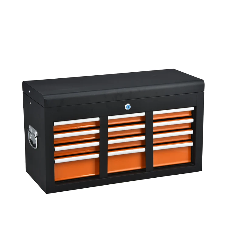 forCE Metal 4 Drawers Portable Tool Case Metal Garage Tool Box Multi Functions Metal Tools Set Box