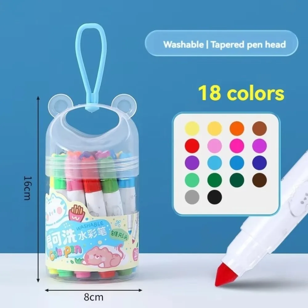 12/18/24 Colors Kids Watercolor Pen Easy To Wash Non-Erasable Washable Markers Set Colorful Coloring Marker Bulk