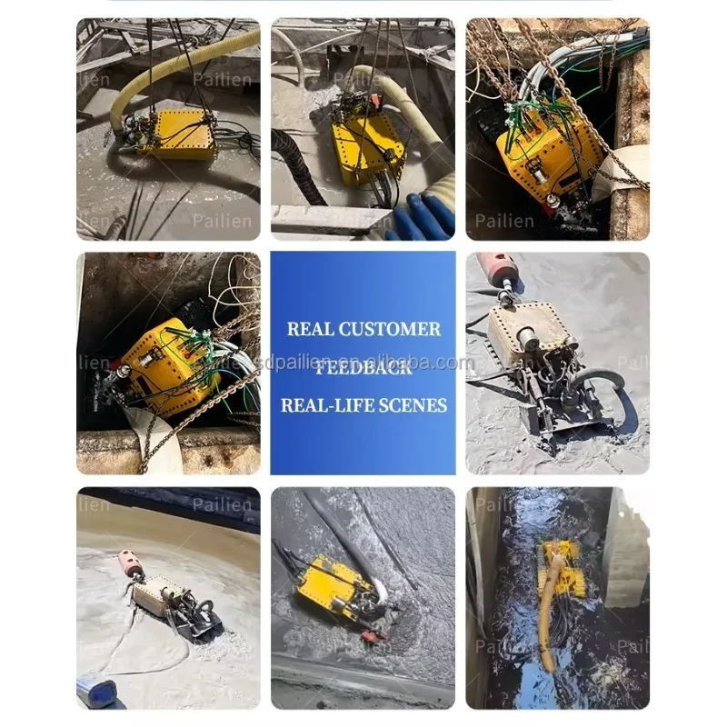 Heavy Duty Desilting Robot Underwater Sludge Removal Machine Remote Controlled Dredging Robot for Port and River Cleaning