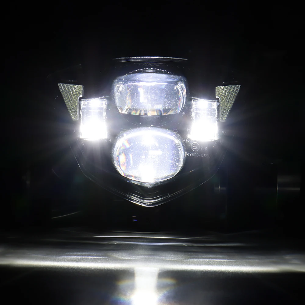 LED Headlight Headlamp For Husaberg TE 125 250 300 FS FE 350 390 450 501 570 2009-2014 TE300 FE450 Motorcycle Light Lamp w/ DRL