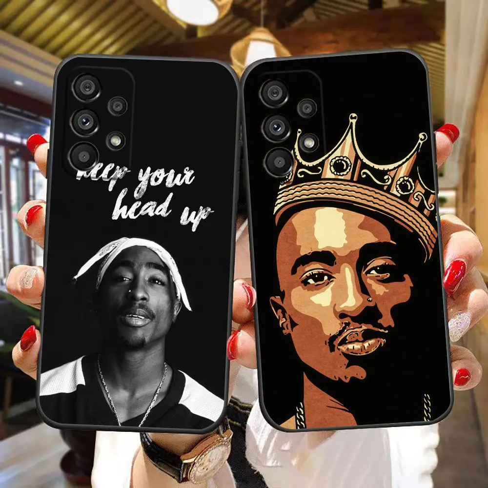 Rapper 2Pac Tupac Shakur Phone Case For Samsung A73 A72 A71 A57 A56 A55 A54 A53 A52 A37 A36 A35 A32 A23 A22 A17 A16 A14 A33 Case