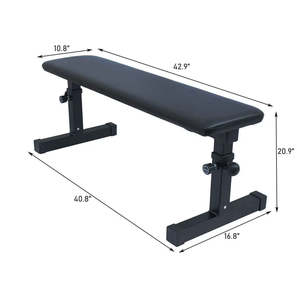 Ye Flat Weight Bench - Home Dumbbell Stool for Fitness Strength Training with Comfortable Design