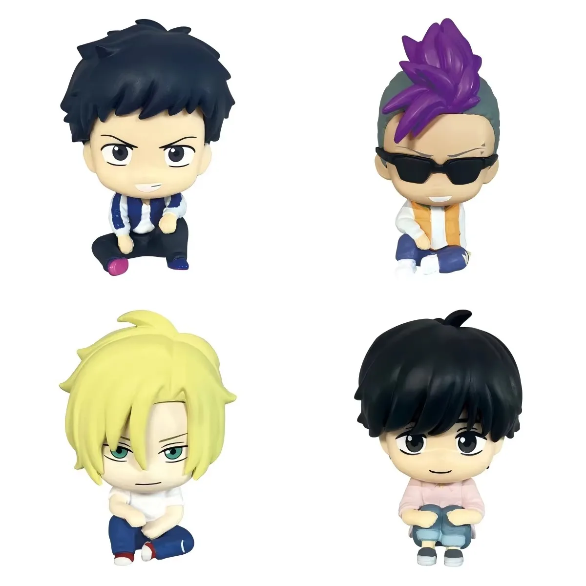 

Оригинальные гашапоны Bandai, 4 шт., серия まちぼうけ BANANA FISH, Аш Линкс, игрушки для детей, подарок, коллекционные модели, украшения.