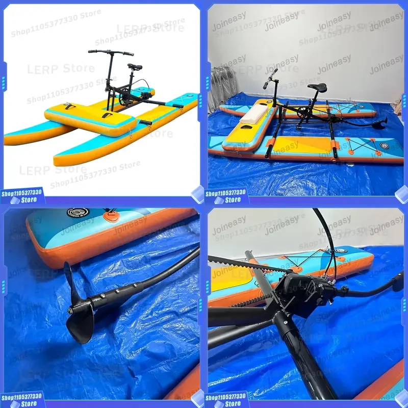 PVC Inflatable Water Bike-Durable Water-Skiing Equipment for Ocean Waters Adventure Sports