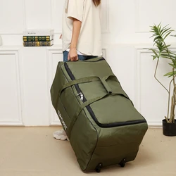 600D Camouflage Luggage Moving Big Bag Thick Waterproof Oxford Cloth Moving Artifact Large Storage Men's Travel Bags Duffle Bag