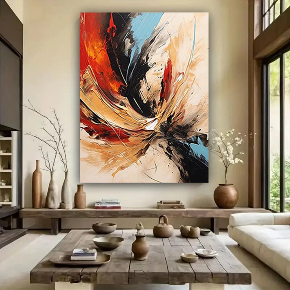 

100% hand drawn texture abstract oil painting original wall painting home living room decoration paint interior aesthetics