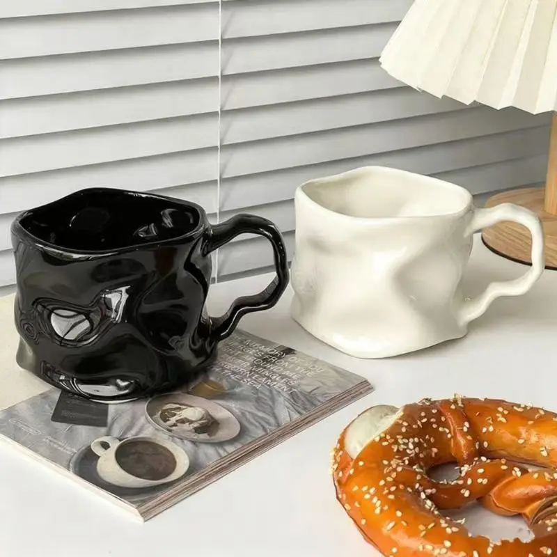 

Simple personality ceramic drinking cup Office afternoon tea high-value milk coffee cup breakfast cup home decoration supplies