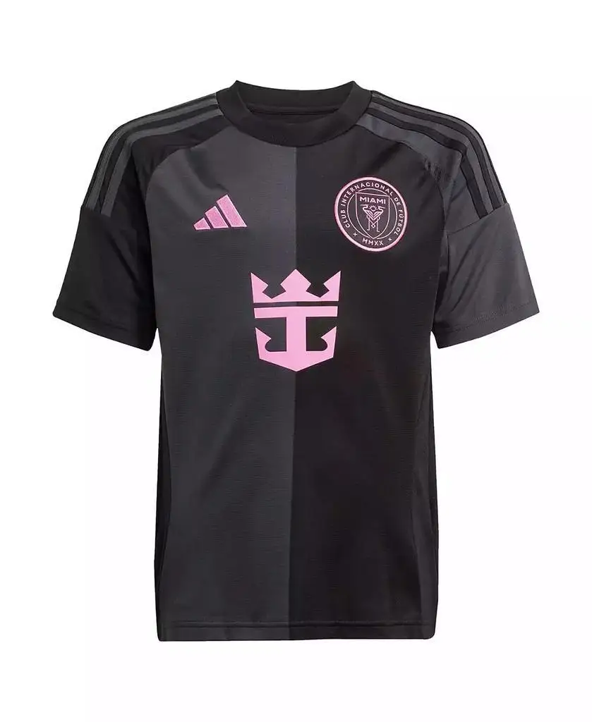 أديداس |   الأولاد والبنات الكبار ليونيل ميسي بلاك إنتر ميامي CF 2025 The Fortitude Kit Replica Player Jersey