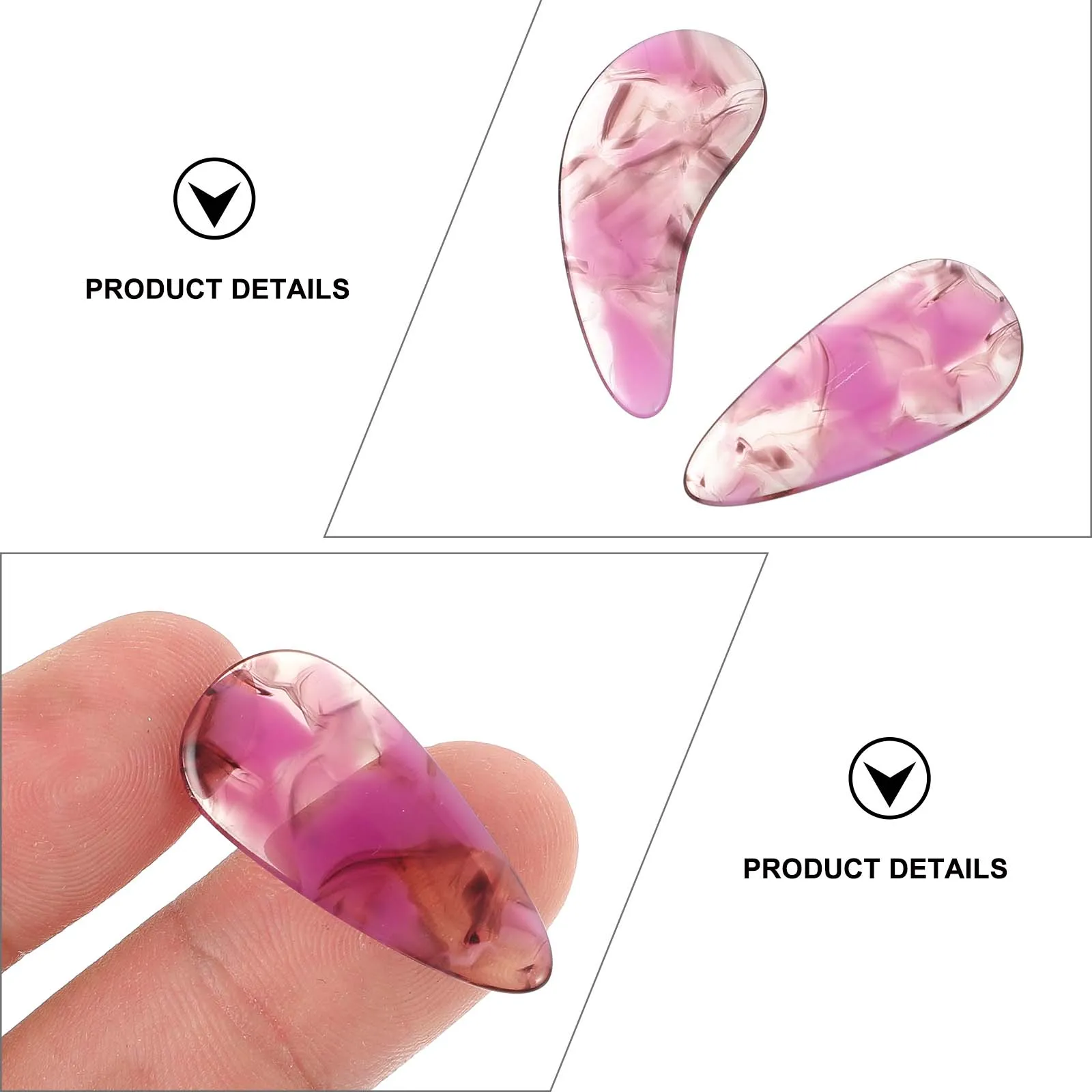 

8 Pcs Lightweight Picks False Nails Ballad Grade Material Practical Guzheng Polymer