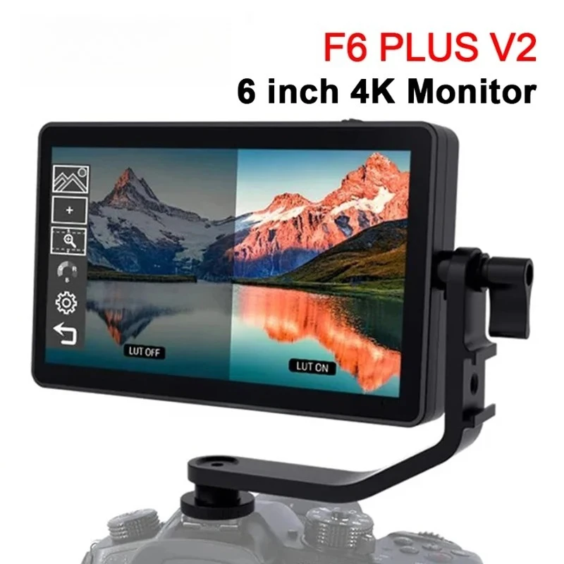 For -Moniteur De Champ Appareil Photo, F6 PLUS V2, 6 Pouces, Écran Tactile IPS FHD, Vidéo 1920x1080, Moniteur