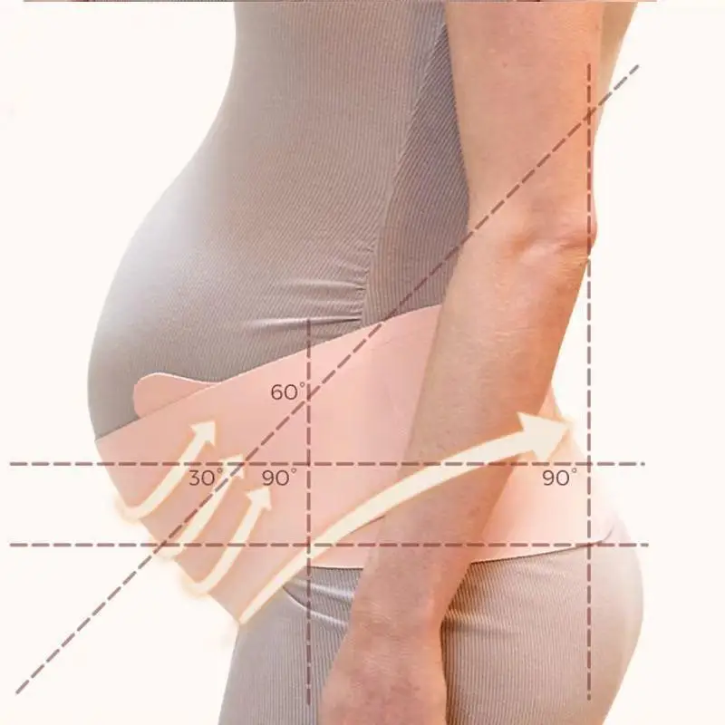 Einteiliger Schwangerschaftsgürtel, verstellbarer Taillengürtel zur Rückenunterstützung, dünner Bauchgurt, Bauchschutz für Schwangere – Detail 4
