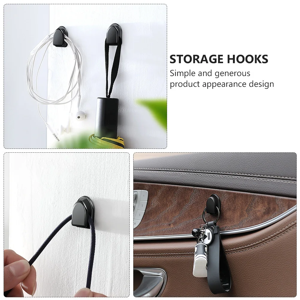 

8 шт., автомобильные крючки из АБС-пластика, вешалки для спинки сиденья автомобиля, многофункциональные автомобильные держатели для хранения продуктов, одежды, бутылки с водой, детские товары