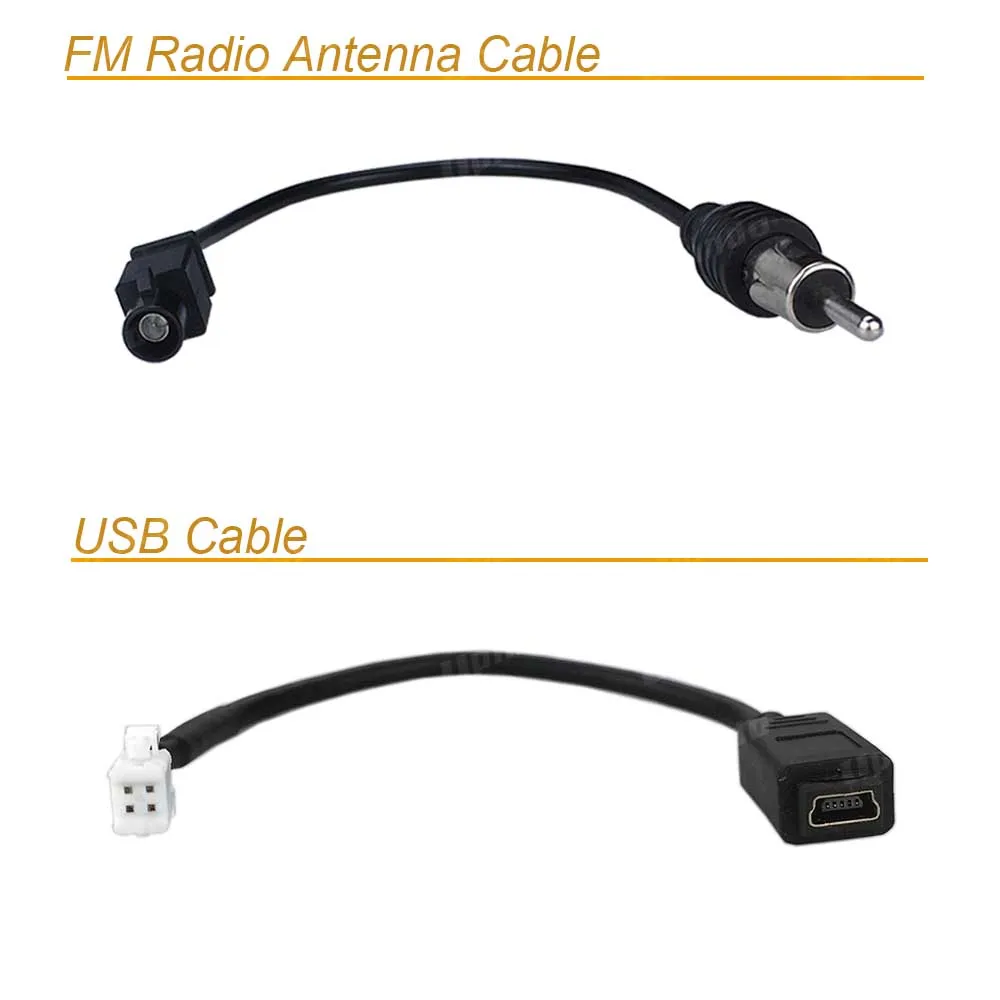 Car Android Radio Accessories Cable Connector Socket with CAN Bus Decoder Power Wiring Harness for Fiat Doblo 500 500L Ducato