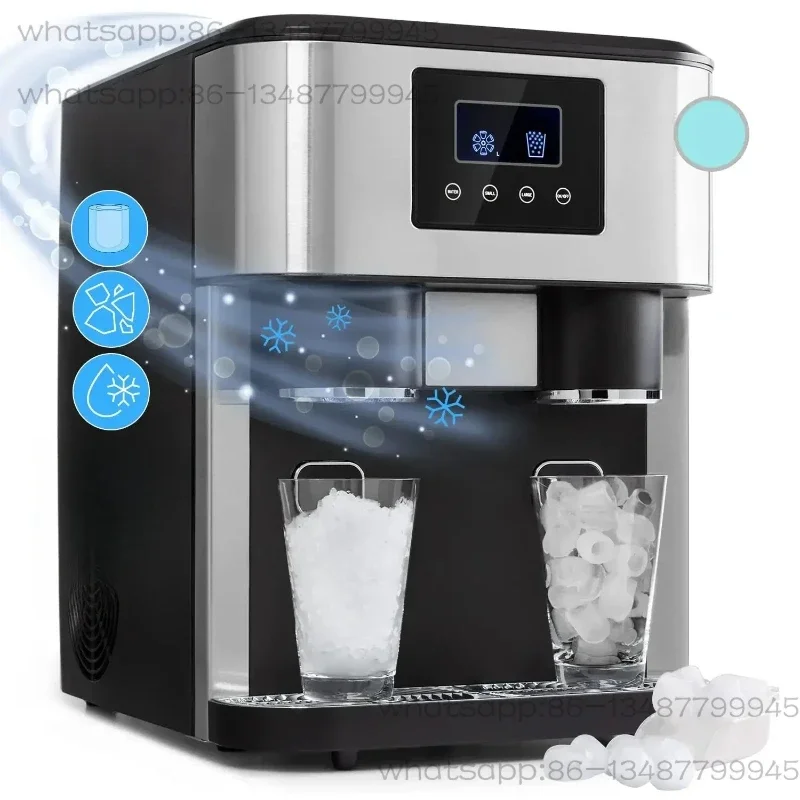1.8L Countertop Ice Maker, Home Quick Ice Making Machine, Ice Shaver Cold Water Dispenser for Drinks