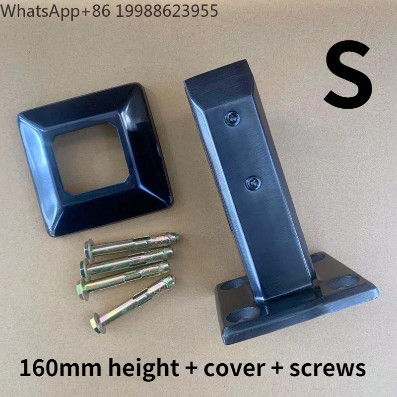 304 stainless steel Column Stairs Pool Glass Spigots balustrade clamps glass fixing clip