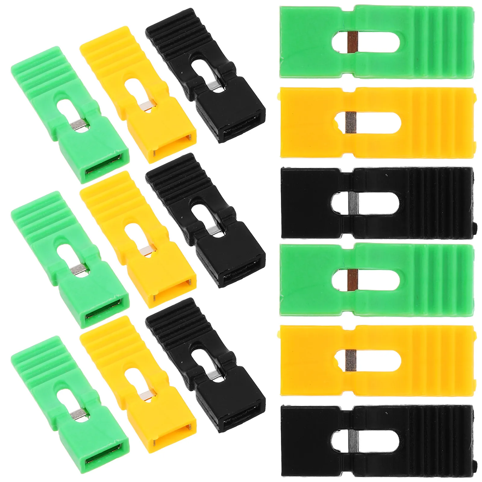 

60 шт. стандартных коротких соединителей-перемычек 2,54 мм для ремонта печатных плат, DIY электроники, компактные пластиковые шунты