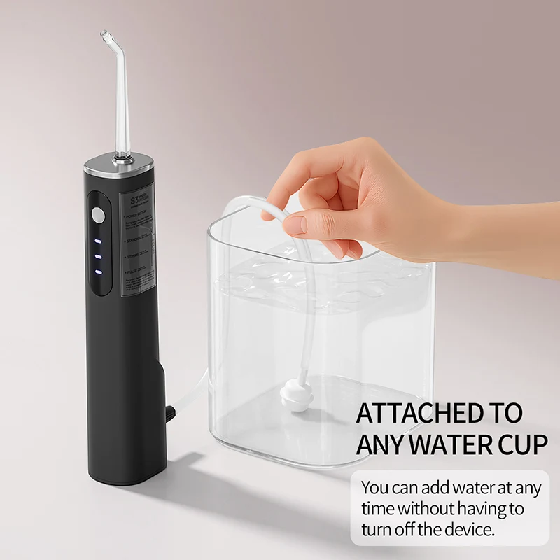 

360° Rotating Water Flosser, USB Rechargeable Portable Oral Irrigator, Waterproof Dental Cleaner for Adults
