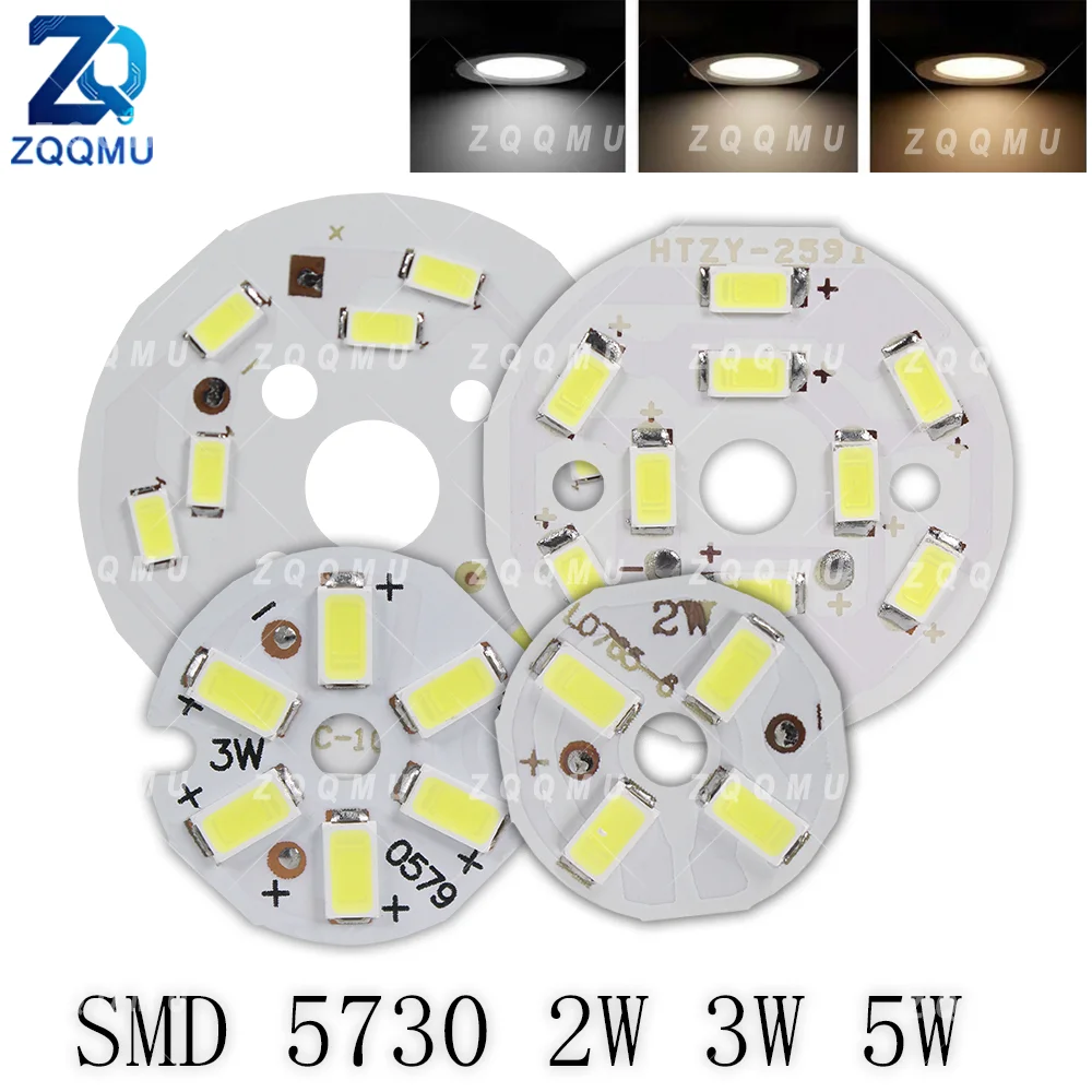 10PCS SMD 5730 LED Chip PCB Board 2W 3W 5W Light Source Module For DIY Lamp Bulb Repair Desk Flashlight Model Electronics