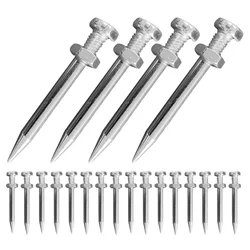 20 Pcs Lawn Spikes Aerator Shoes Heavy Duty Nail Yard Tools for Ice Replacement Single Stakes