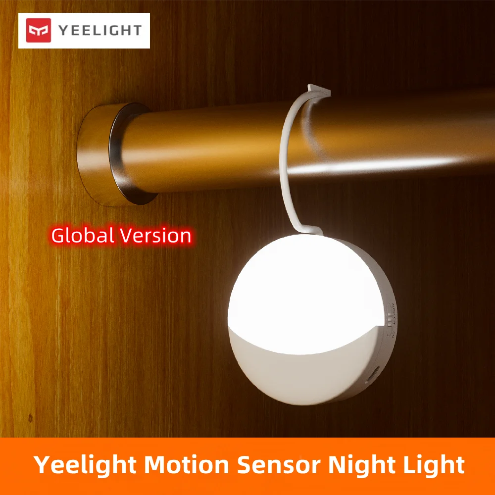 Global Version Yeelight Motion Sensor Night Light USB Rechargeable Body Sensor Smart Home Lamp