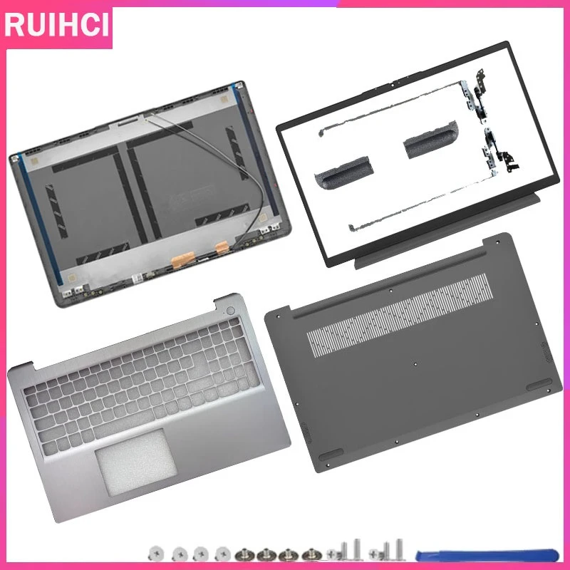 

For Ideapad 3 15ABA7 3-15IAU7 2022 NEW LCD Back Cover Bezel Palmrest Bottom Case Laptop Housing Replace silver Gray