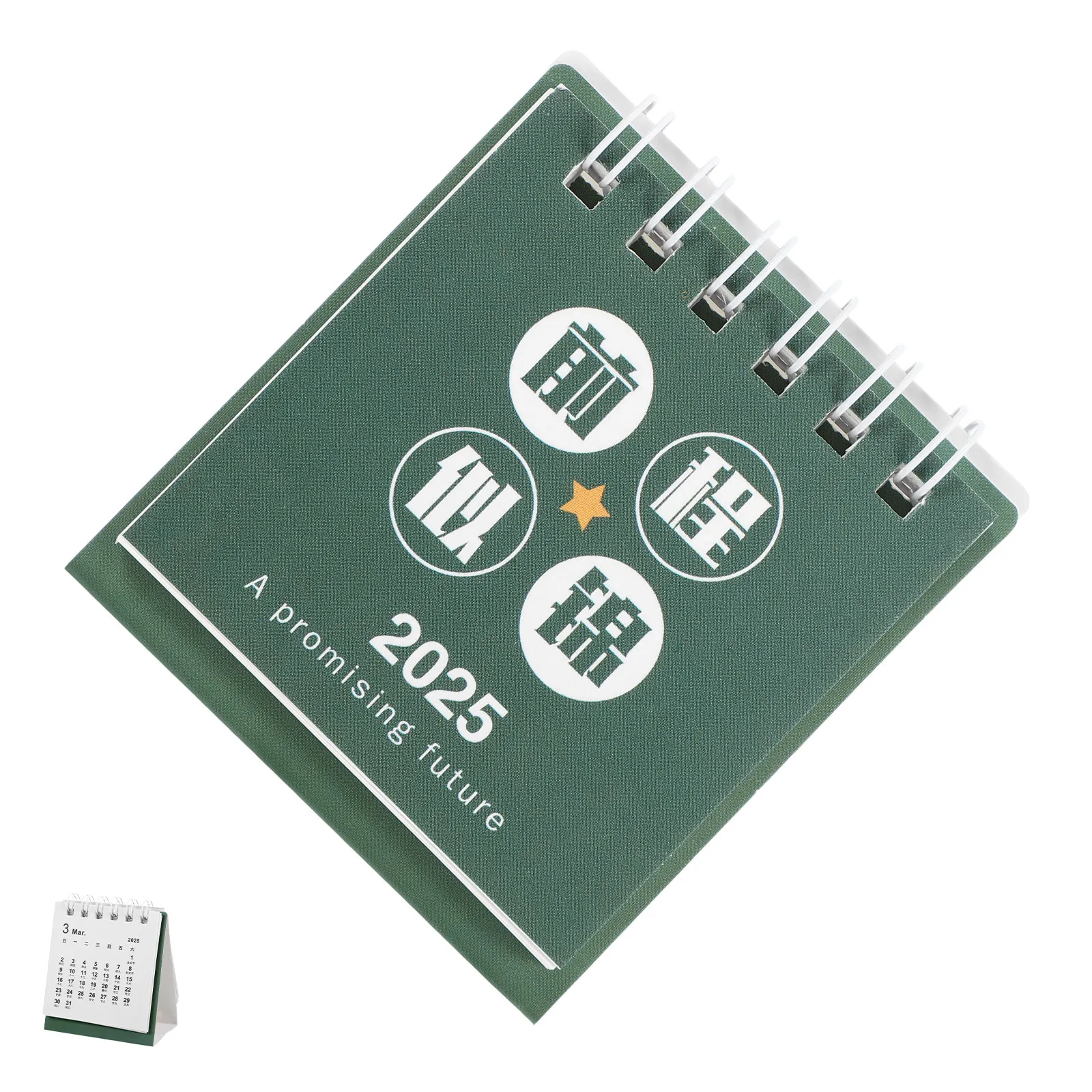 

Compact Mini Desk Calendar 2025 Desktop Tabletop Flip Organizer Design Aesthetic Office Decor Easy Note Jotting Holiday