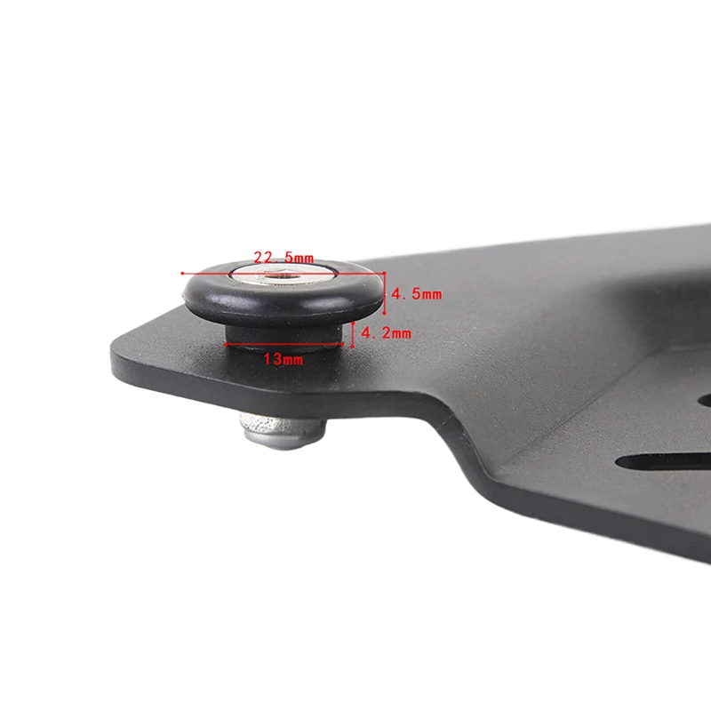 4Pcs Universal Motorcycle Rear Luggage Case Tail Top Box Helmet Trunk Bracket Base Plate Bushing Pad Buckle Plastics Spacers